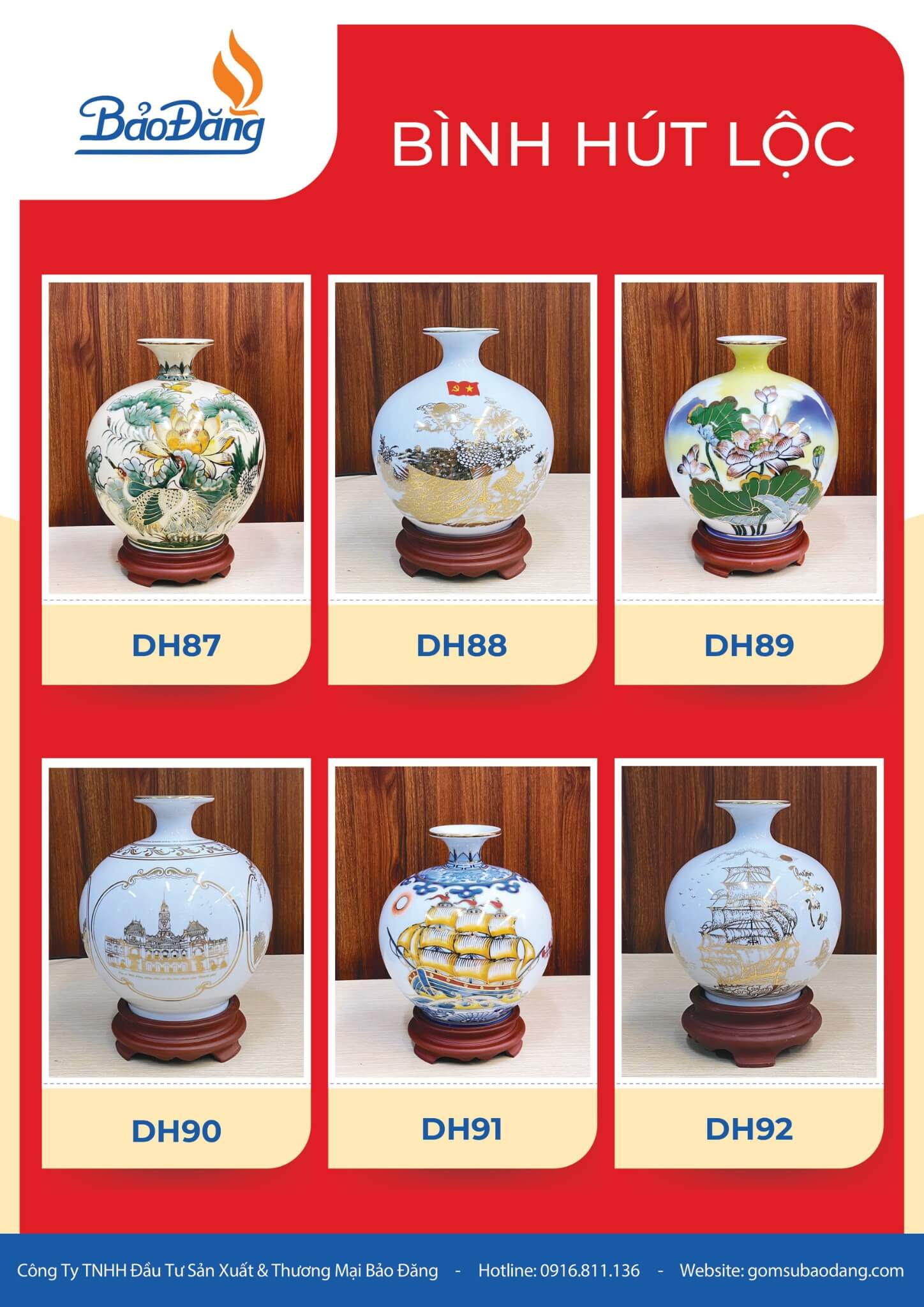 bình hút lộc đại hội đảng bộ cao cấp, in logo theo yêu cầu