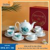 bộ ấm chén bát tràng giá rẻ dáng minh long