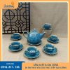 bộ ấm chén hoả biến xưởng bát tràng