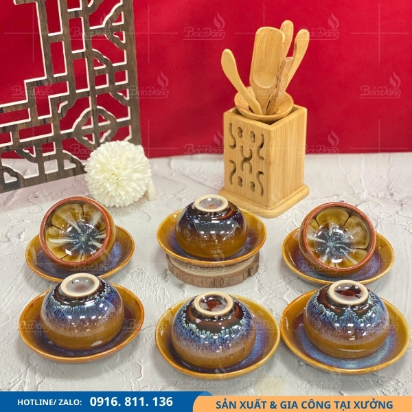 bo-am-chen-hoa-bien-mau-xanh-den-dep bộ ấm chén hoả biến màu đẹp mắt, giá rẻ