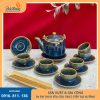 bộ ấm chén men hoả biến cao cấp sản xuất tại bát tràng