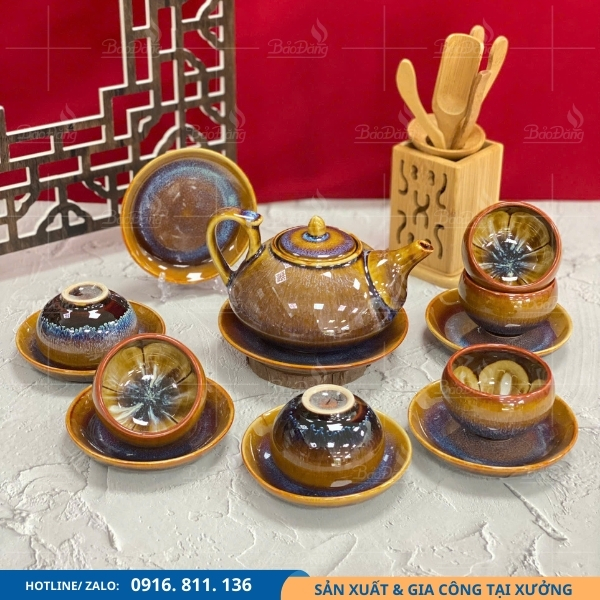 bo-am-chen-men-hoa-bien-thich-hop-lam-qua-tang bộ ấm chén men hoả biến thích hợp làm quà tặng
