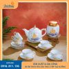 bộ ấm chén thuận buồm xuôi gió vàng kim