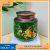 hũ đựng trà bát tràng vẽ vàng tài lộc hoạ tiết công phượng