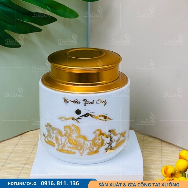 hu-hop-lo-dung-tra-bat-trang-ve-vang-ma-dao-thanh-cong hũ hộp lọ đựng trà bát tràng vẽ vàng mã đáo thành công