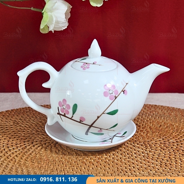 am-tra-buoi-lua-hoa-dao-hong ấm trà bưởi lửa hoa đào hồng