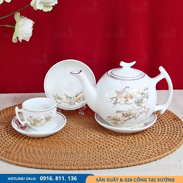 bo-am-chen-bat-trang-dang-buoi-canh-hoa-tiet-chim-se bộ ấm chén Bát Tràng dáng bưởi cành hoa tiết chim sẻ