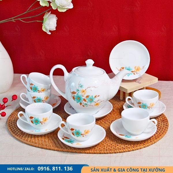 bo-am-chen-hoa-xanh-dang-minh-long-hoa-tiet-sang-trong bộ ấm chén hoa xanh dáng minh long họa tiết sang trọng