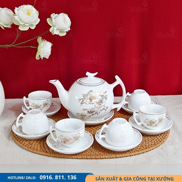 bo-am-tra-bat-trang-dang-buoi-canh-hoa-tiet-chim-se-hoa-dao bộ ấm chén bát tràng dáng bưởi cành hoạ tiết chim sẻ đậu cành hoa