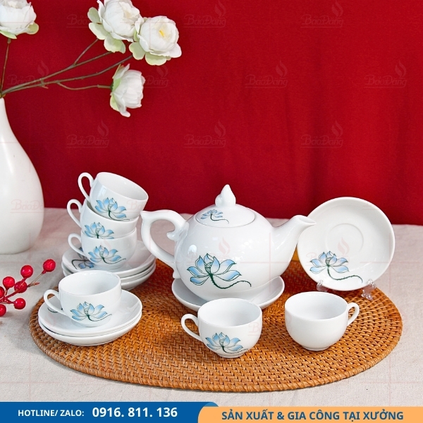 bo-am-tra-hoa-sen-don-buoi-lua bộ ấm trà hoa sen đơn bưởi lửa