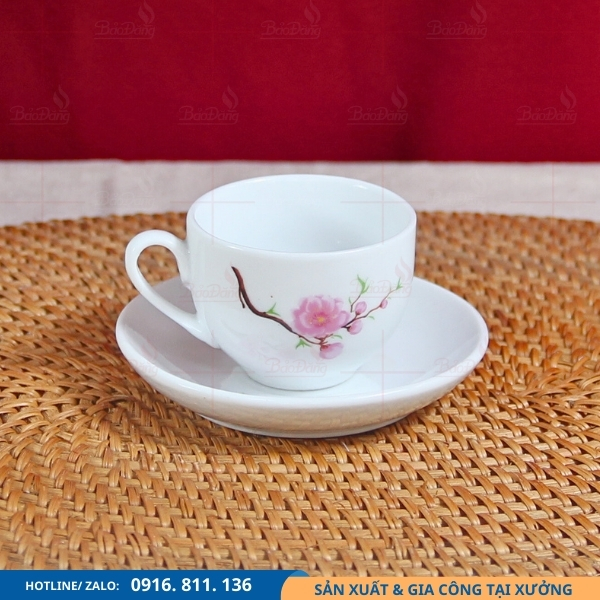 chen-tra-su-trang-hoa-dao-bo-am-chen-buoi-lua chén trà sứ trắng hoa đào bộ ấm chén bưởi lửa