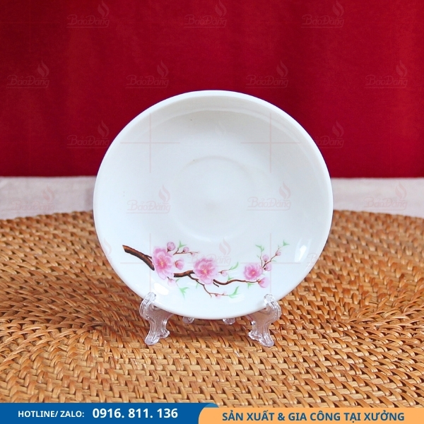 dia-ke-am-chen-su-trang-hoa-dao-dang-buoi-lua đĩa kê ấm chén sứ trắng hao đào dáng bưởi lửa