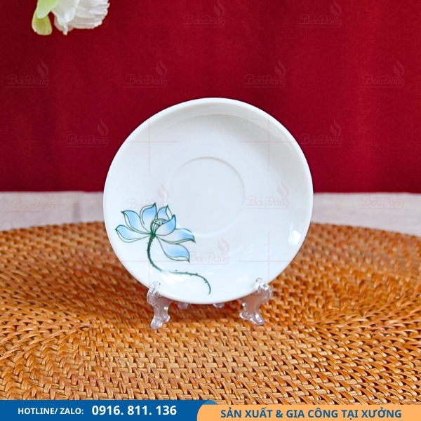dia-ke-buoi-lua-hoa-sen-don đĩa kê bưởi lửa hoa sen đơn