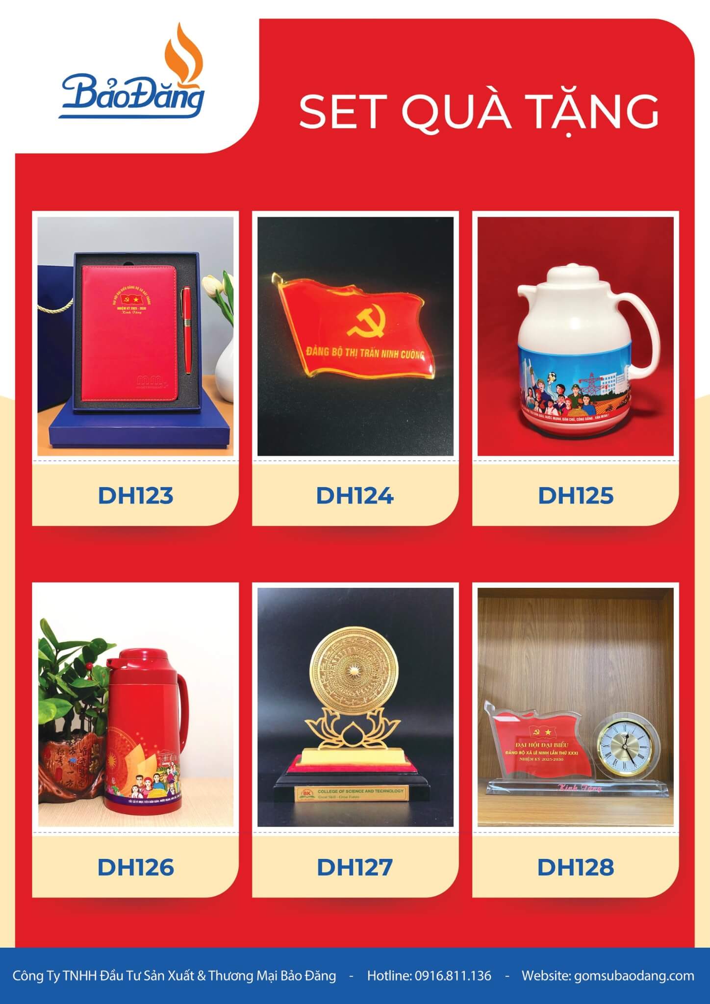 quà tặng đại hội đảng ý nghĩa, trang trọng