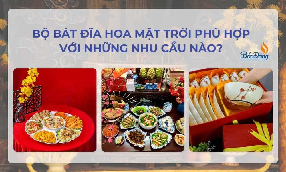 Bộ bát đĩa hoa mặt trời đáp ứng được nhiều mục đích sử dụng khác nhau trong cuộc sống thường ngày