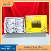 Bộ 6 bát cơm Bát Tràng in logo giá rẻ phù hợp tặng nội bộ.