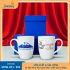 Cốc sứ in 2 mặt logo công ty dùng làm quà tặng thương hiệu