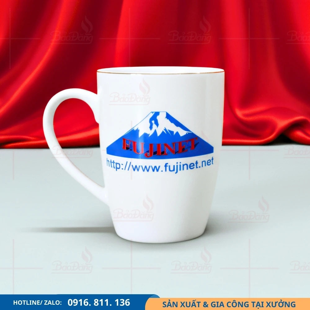 Cốc sứ in logo hai mặt quà tặng sự kiện Cốc sứ in logo hai mặt phục vụ quà tặng sự kiện