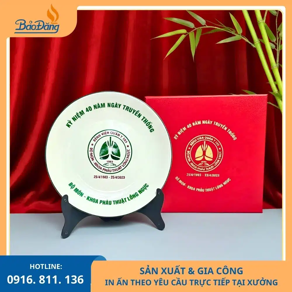 Đĩa trưng bày kỷ niệm 40 năm bộ môn Đĩa trưng bày dùng trong lễ kỷ niệm 40 năm của bộ môn trường đại học