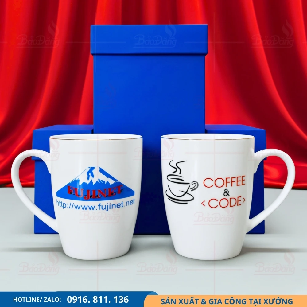 Ly sứ in logo hai mặt phù hợp quà tặng doanh nghiệp số lượng lớn Ly sứ in logo hai mặt phù hợp quà tặng doanh nghiệp số lượng lớn