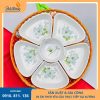 Set bát đĩa hoa mặt trời 6 món phù hợp dùng trong gia đình.