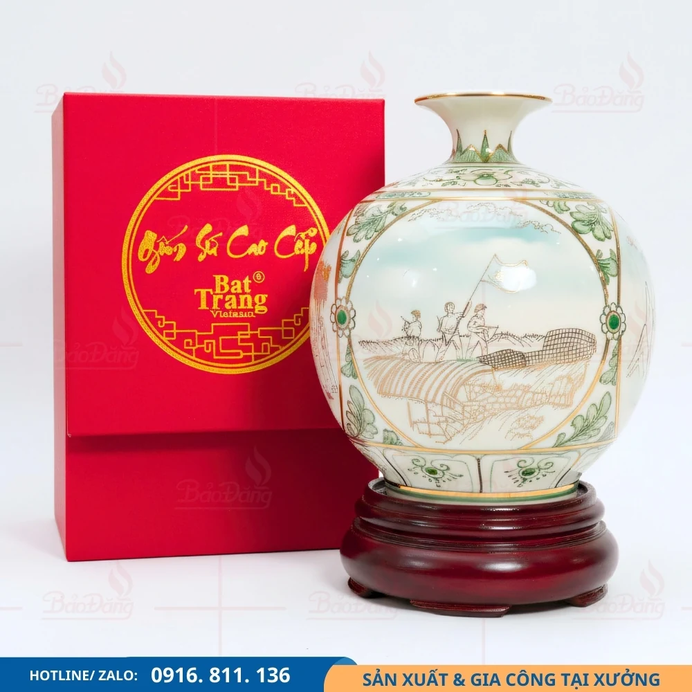 Quà tặng bình hút lộc tứ cảnh kỷ niệm ngày thành lập Quân đội Bình hút lộc tứ cảnh làm quà tặng kỷ niệm ngày thành lập Quân đội