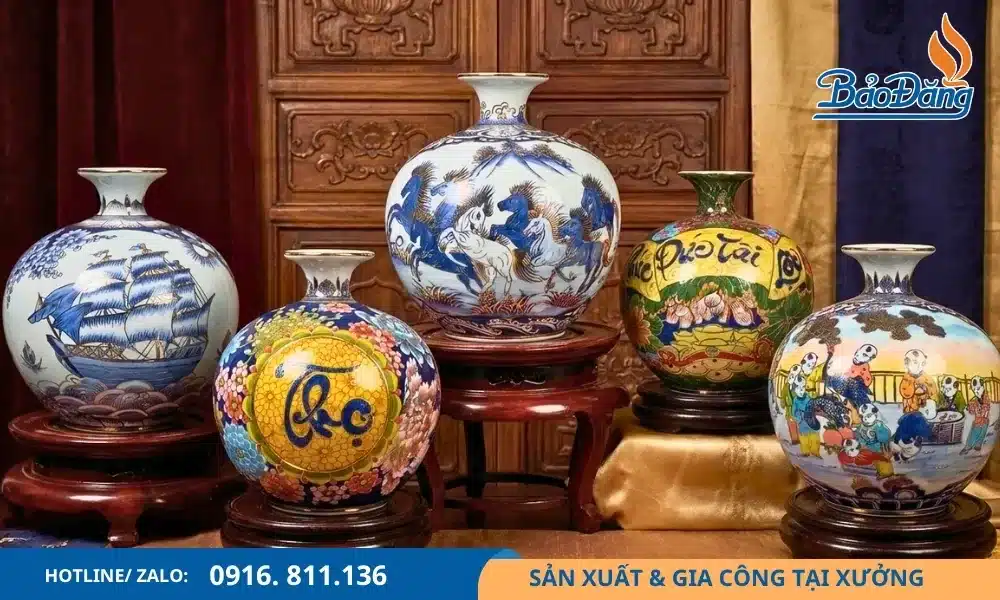 Bình hút lộc đa dạng mẫu mã, kiểu dáng và họa tiết
