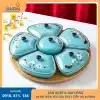 Khay mứt hình bông hoa in logo Casper nổi bật