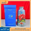 Lọ hoa kiểu chuông men hỏa biến in logo VNPT sang trọng
