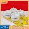 Set 4 hũ đựng mứt in logo làm quà tặng nhân viên dịp Tết