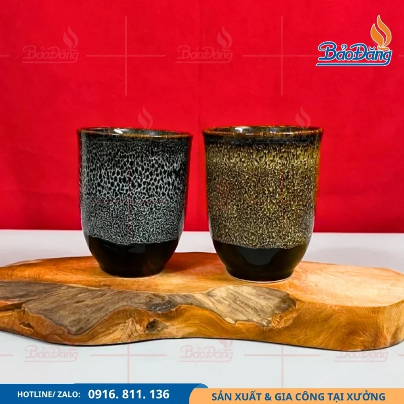 Ly sứ hỏa biến dáng trụ cao sang trọng