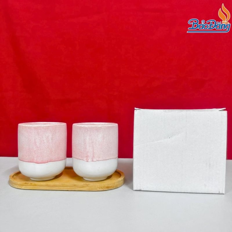 Ly sứ hỏa biến men hồng, thiết kế thanh lịch